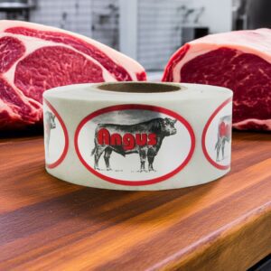 Angus Label Stickers Butcher Beef Sticker