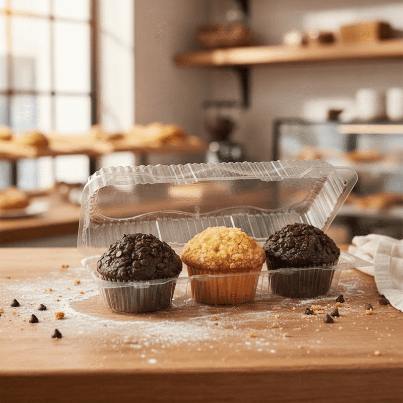 260040 3 Count Muffin Clamshell