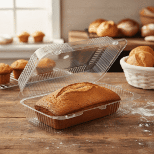 Loaf Clamshell Featuring a barlock 60oz rectangular footprint - 500/case