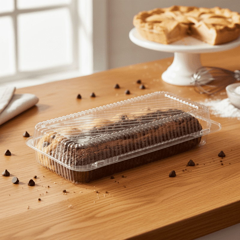 260698 Danish Clamshell Danish Clamshell on bakery countertop