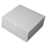 10" white cake box
