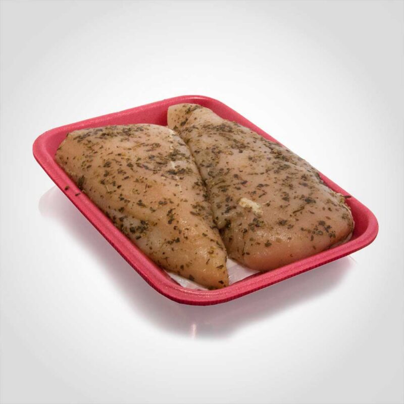 370044 2 Pink Foam Tray 8.25 x 5.75 x 1.06 inches