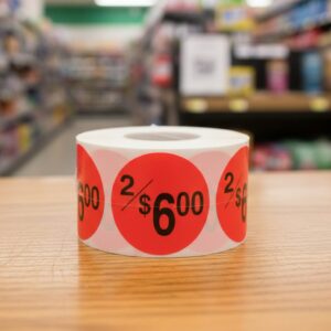 2 for $6 Sticker Pricing Label Stickers - 500/roll