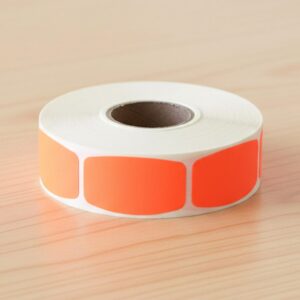 black red dayglo sticker