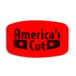 America's Cut Label on Dayglo Sticker