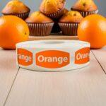 orange flavor label