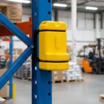 Box Cutter Old Blade Holder attached to pallet shelving