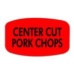 Center Cut Pork Chops Label