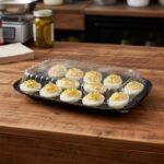 Deviled Egg Trays Disposable 12 count PET with lid