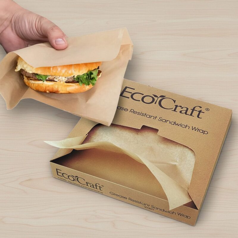 EcoWrap-Deli-Paper Deli Paper Wrap Natural Kraft Paper Chlorine Free