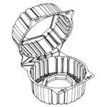lettuce container line drawing