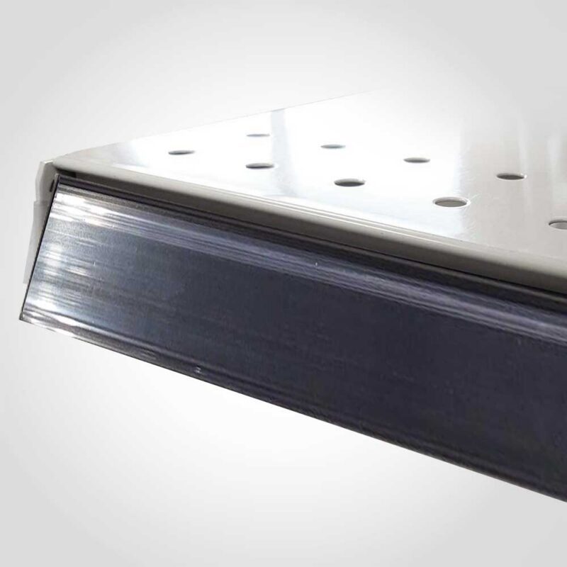 190146 Black Snap into C Channel Strip 1.25"H x 47.5" L
