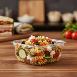 Deli Container Square PET Plastic 8oz - 750/case