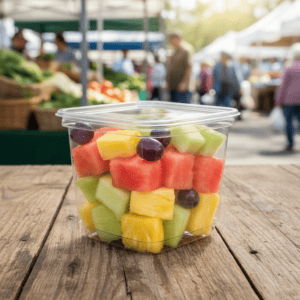 Deli Container Square PET Plastic 12oz - 750/case
