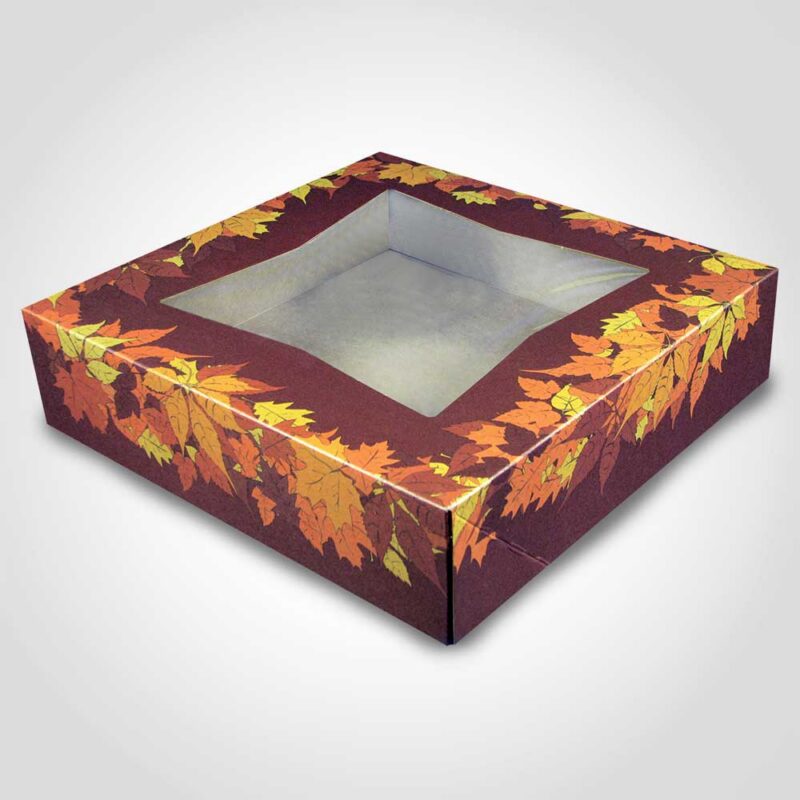 360087 10 inch Autumn Leaf Pie Box