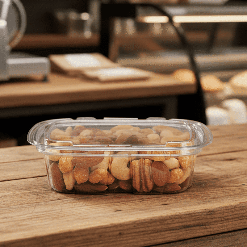 261347 8 oz. Take Out Container Tamper Evident 8 oz. Take Out Container Tamper Evident