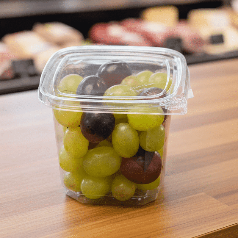 261371 Deli Container Square Tamper Evident 24oz Deli Container Square Tamper Evident 24oz