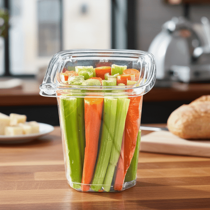 261402 Deli Container Square Tamper Evident 32oz Deli Container Square Tamper Evident 32oz