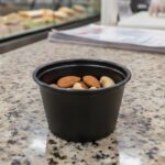 Black portion cup