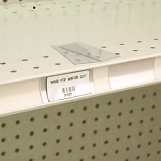 Gondola Shelving Insert Strips 2.5 x 1.25 in. Gondola Chips - Ticket Molding - 250 Pack (800025)