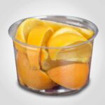 16 oz Deli Containers PET Plastic with oranges shown inside