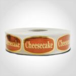 Cheesecake Sticker Labels