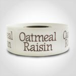 Oatmeal Raisin Sticker Labels