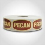 Pecan foil Sticker Labels