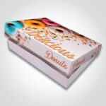 Dozen Donut Box Stock Print - Delicious Design right side