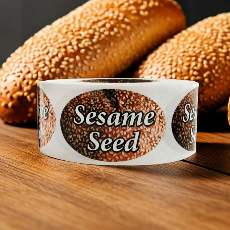 Sesame Seed Label Bakery Bread Sticker