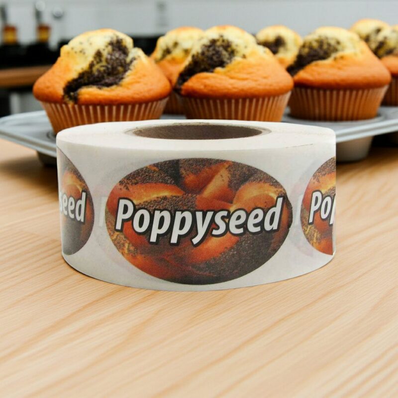 560080-Poppyseed-Label poppyseed bread sticker showing poppy seed bread on label